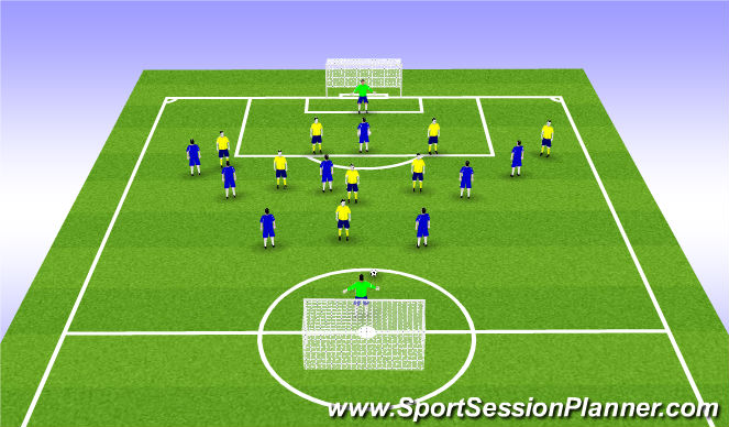 Football/Soccer Session Plan Drill (Colour): Football SprinConditioin game