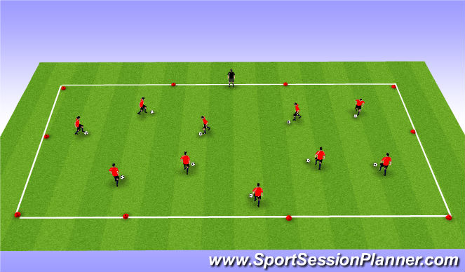 Fútbol Ejercicio del Plan de Sesiones (Color): Warm Up Activities