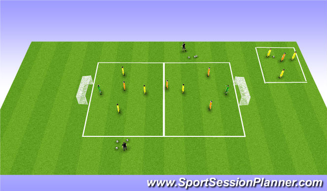 Football/Soccer Session Plan Drill (Colour): Screen 6