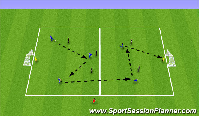 Football/Soccer Session Plan Drill (Colour): Screen 1