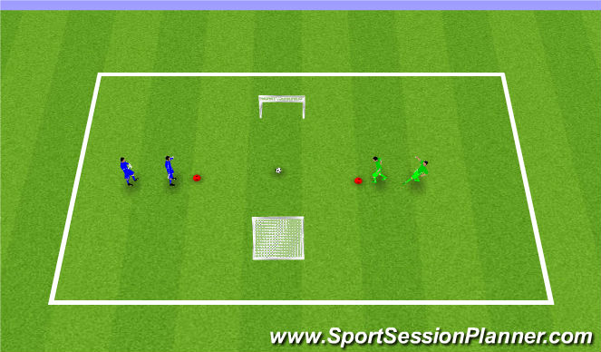 Football/Soccer Session Plan Drill (Colour): My Goal
