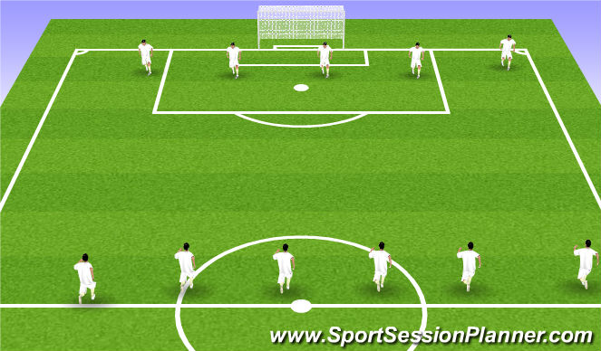 Football/Soccer Session Plan Drill (Colour): Cool Down