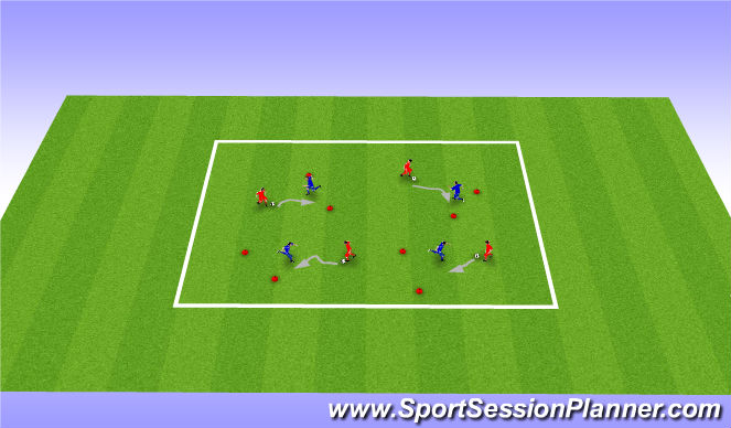 Fútbol Ejercicio del Plan de Sesiones (Color): Screen 1