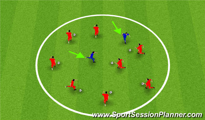 Football/Soccer Session Plan Drill (Colour): Screen 1