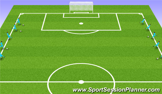 Football/Soccer Session Plan Drill (Colour): Skill