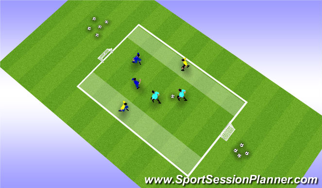 Football/Soccer Session Plan Drill (Colour): Screen 3