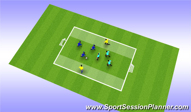 Football/Soccer Session Plan Drill (Colour): Screen 4
