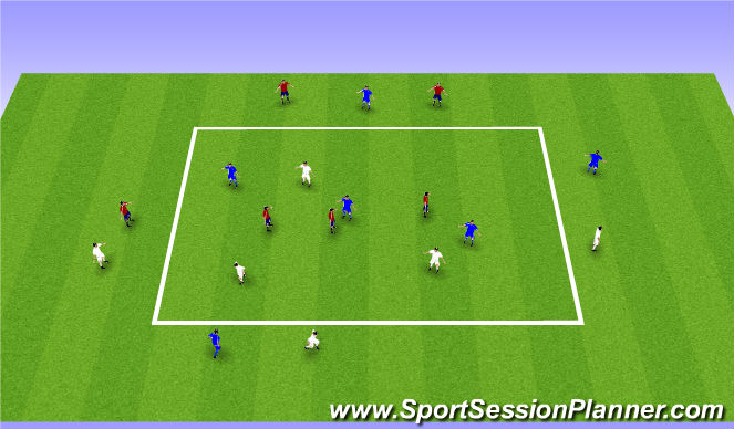 Football/Soccer Session Plan Drill (Colour): the never-ending game