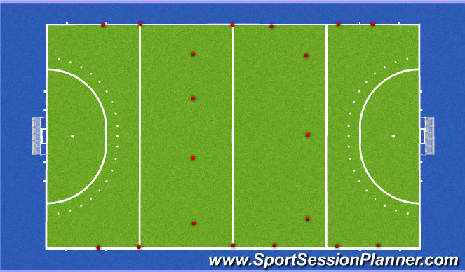 Hockey Session Plan Drill (Colour): Partij