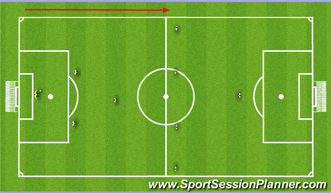 Football/Soccer Session Plan Drill (Colour): Playing Out 1 (Central)