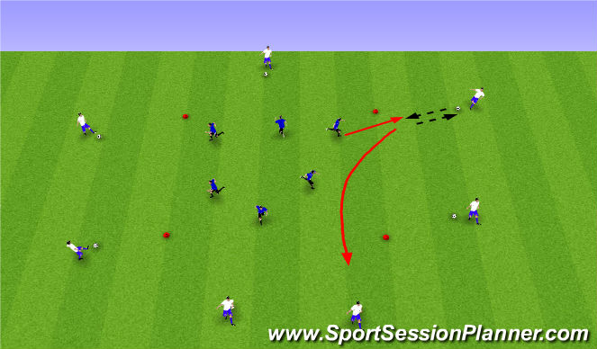 Football/Soccer Session Plan Drill (Colour): Xavi Square