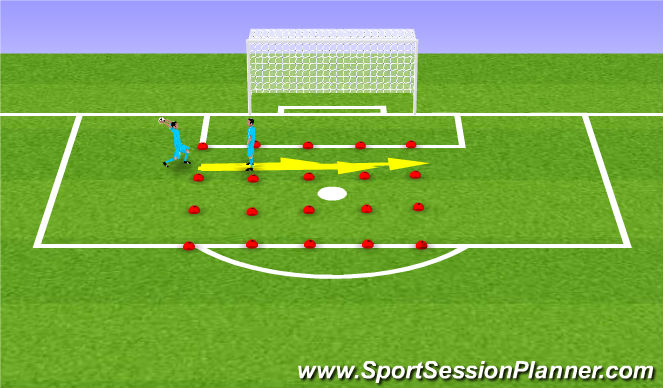 Football/Soccer Session Plan Drill (Colour): Technique
