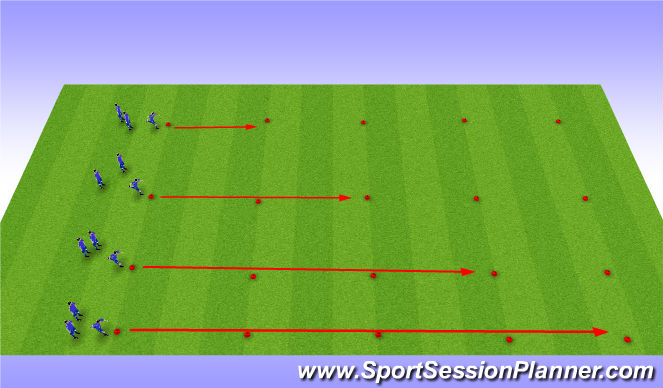 Football/Soccer Session Plan Drill (Colour): Fitness