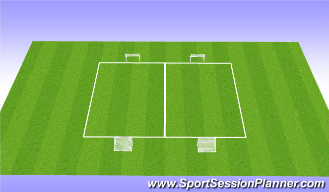 Football/Soccer Session Plan Drill (Colour): SSG - Tourney