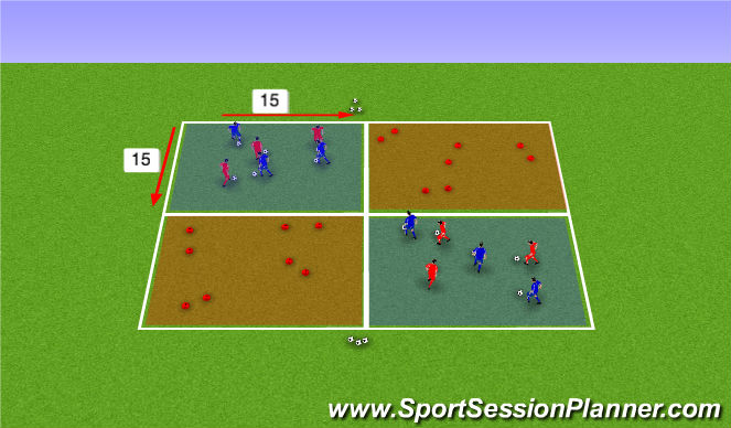 Football/Soccer Session Plan Drill (Colour): Technical Practice