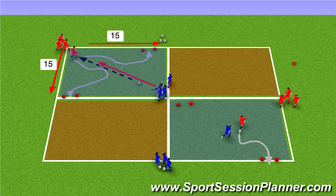 Football/Soccer Session Plan Drill (Colour): Skills Practice