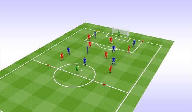 Football/Soccer Session Plan Drill (Colour): Passing Practice