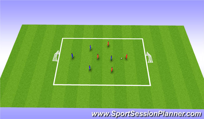 Football/Soccer Session Plan Drill (Colour): Street Soccer
