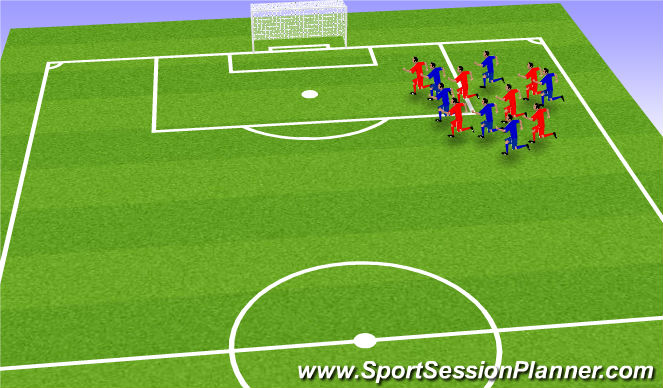 Football/Soccer Session Plan Drill (Colour): Cool down