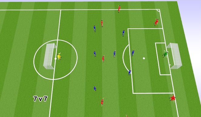 Football/Soccer Session Plan Drill (Colour): Training Game