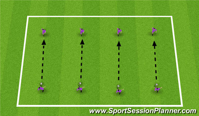 Football/Soccer Session Plan Drill (Colour): Passing series
