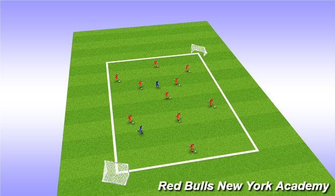 Football/Soccer Session Plan Drill (Colour): Pirates of the Pugg
