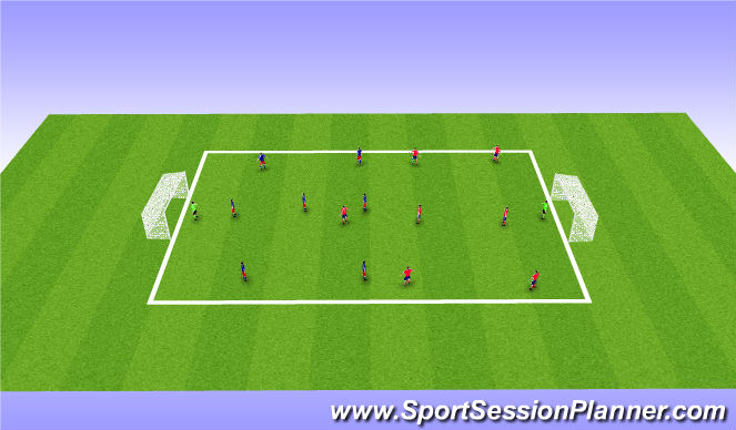 Football/Soccer Session Plan Drill (Colour): Expanded