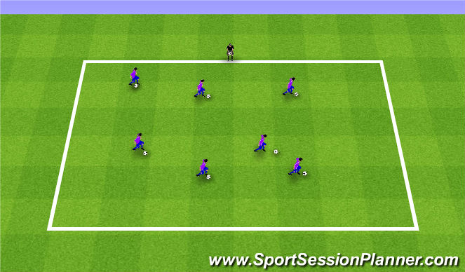 Football/Soccer Session Plan Drill (Colour): Pine Glen April 11th