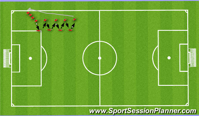 Football/Soccer Session Plan Drill (Colour): Passing Practice