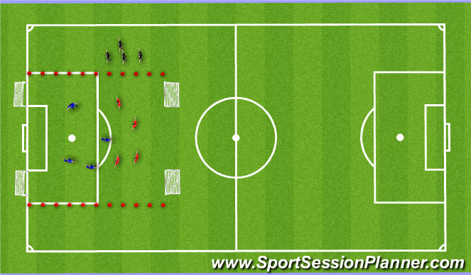 Football/Soccer Session Plan Drill (Colour): Conditioning Game