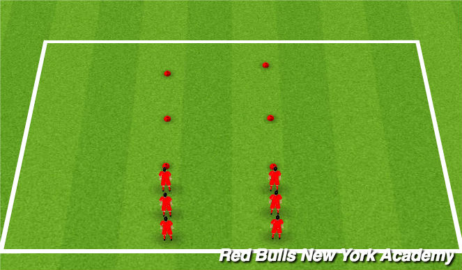 Football/Soccer Session Plan Drill (Colour): Dynamic Warmup