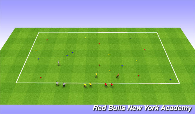 Football/Soccer Session Plan Drill (Colour): Clean the Room (Dark)