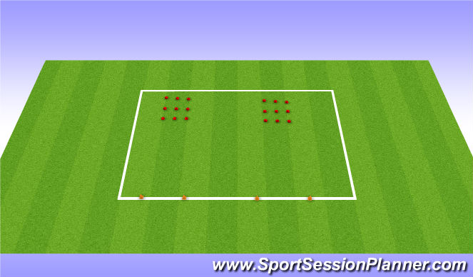 Football/Soccer Session Plan Drill (Colour): 3 in a Row