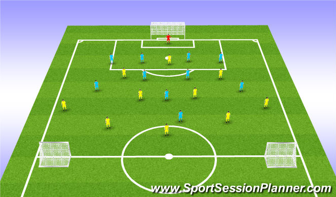 Football/Soccer Session Plan Drill (Colour): Technical/Skill