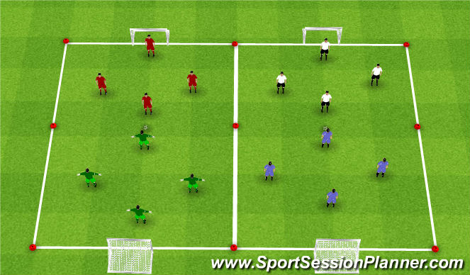 Football/Soccer Session Plan Drill (Colour): GAMES