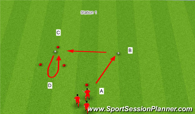 Football/Soccer Session Plan Drill (Colour): Speed