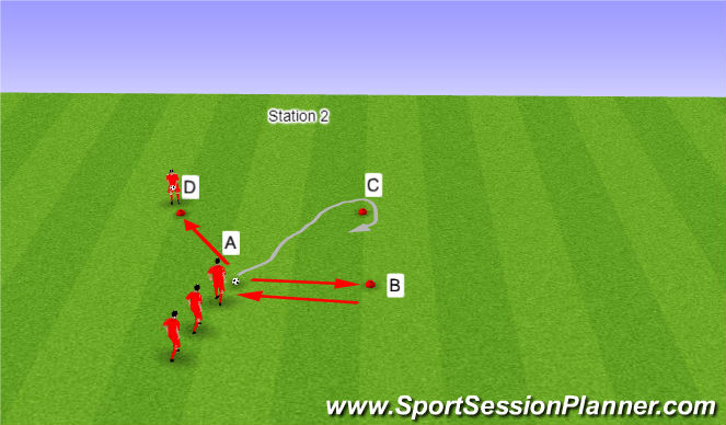 Football/Soccer Session Plan Drill (Colour): Speed
