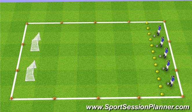 Football/Soccer Session Plan Drill (Colour): Scoring Everywhere
