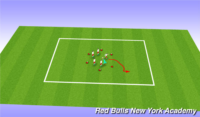Football/Soccer Session Plan Drill (Colour): Easter Egg Hunt