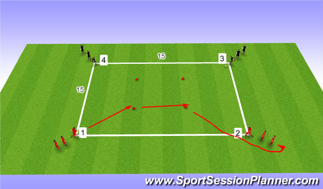 Football/Soccer Session Plan Drill (Colour): velocidad