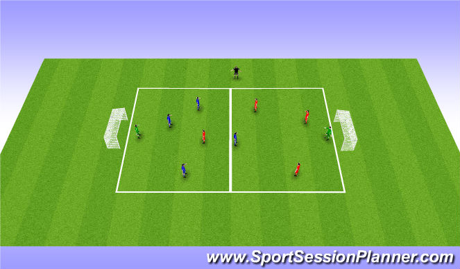 Football/Soccer Session Plan Drill (Colour): Lock it In