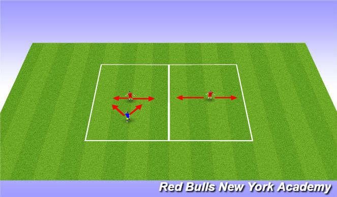 Football/Soccer Session Plan Drill (Colour): Gauntlet
