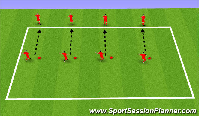 Football/Soccer Session Plan Drill (Colour): Shooting Basics