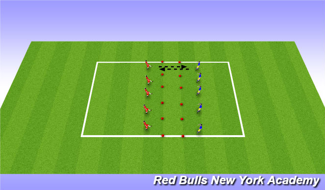 Football/Soccer Session Plan Drill (Colour): Technical Reps/Wack a MoLE