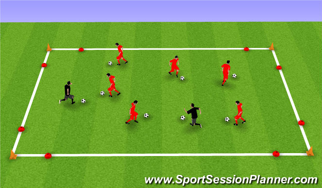 Football/Soccer Session Plan Drill (Colour): Moves 8 Wreck It Ralph