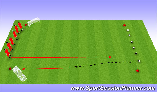 Fútbol Ejercicio del Plan de Sesiones (Color): Egg Hunt