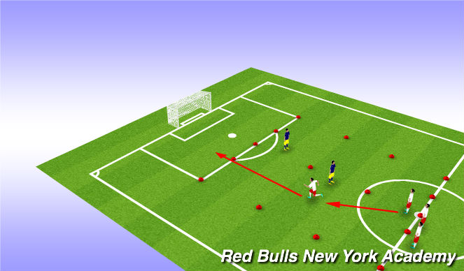 Football/Soccer Session Plan Drill (Colour): Warm Up
