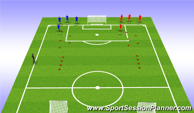 Football/Soccer Session Plan Drill (Colour): Activity 1