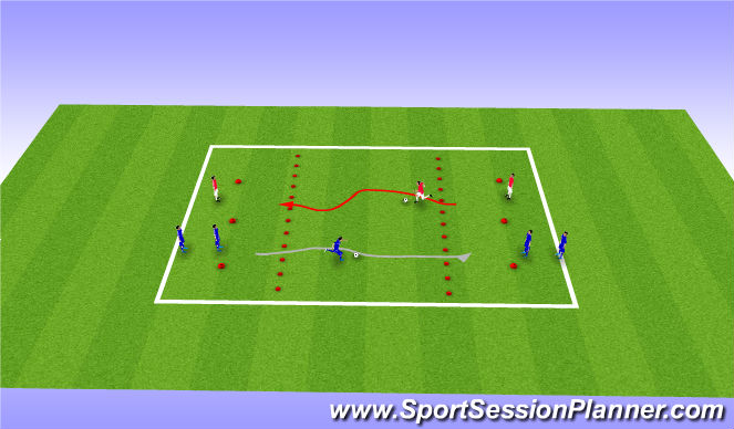 Football/Soccer Session Plan Drill (Colour): Cool Down