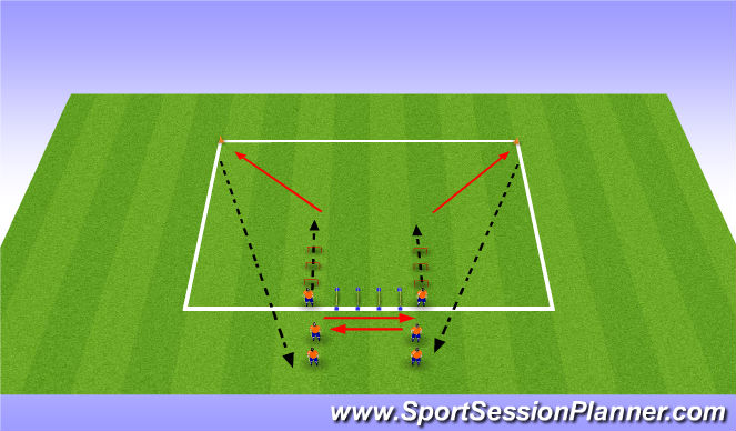 Football/Soccer Session Plan Drill (Colour): Reactions & Speed